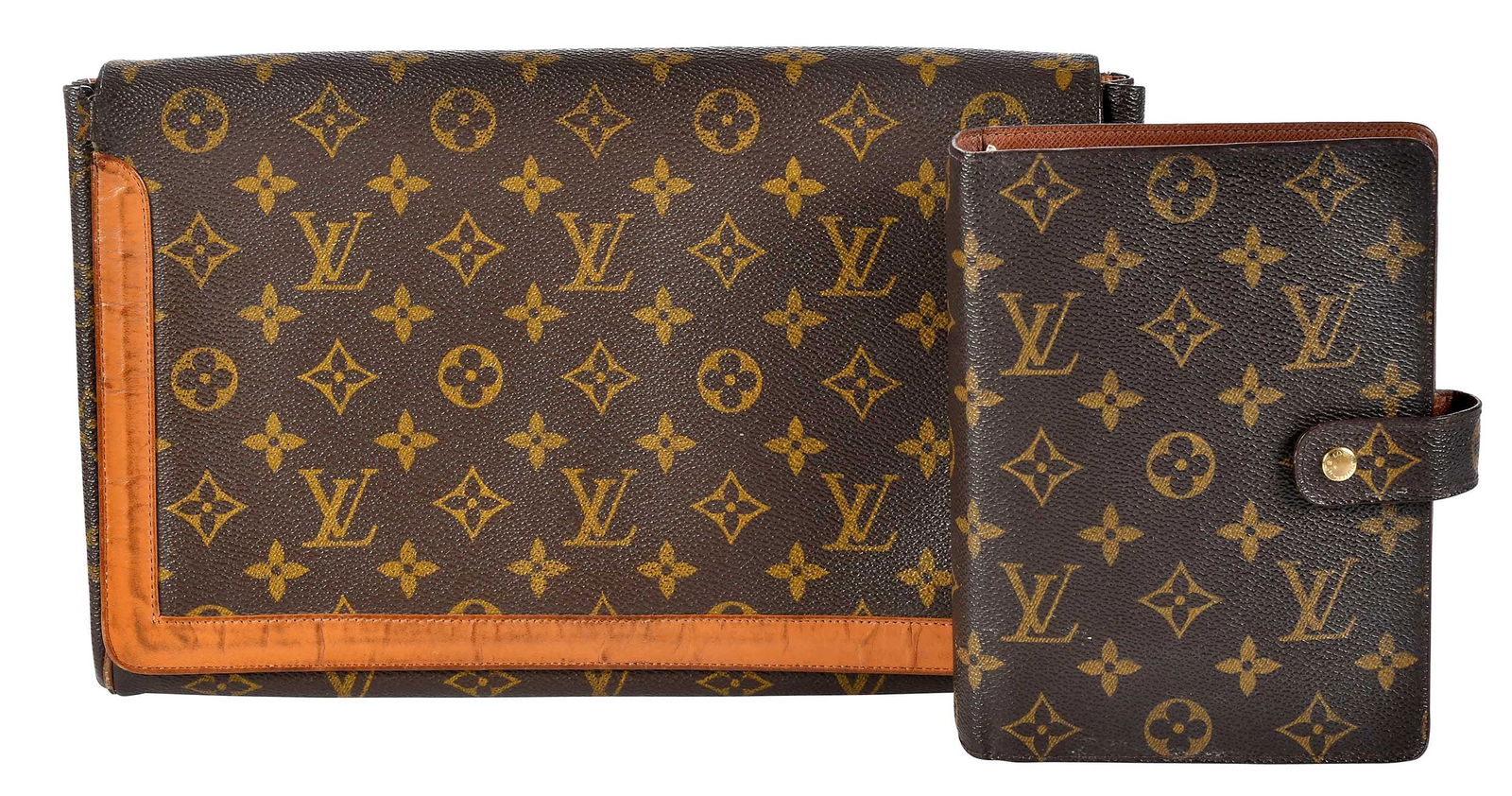 Louis Vuitton Monogram Envelope Clutch and Agenda Cover (1 of 9)