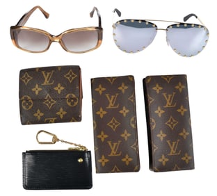 Two Louis Vuitton Sunglasses and Four Louis Vuitton Accessories