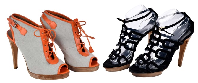 Two Pairs of Hermes Heels
