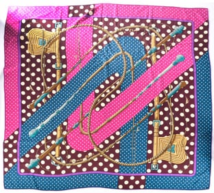 Hermes Clic Clac Silk and Cashmere 140 Scarf