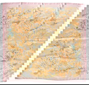 Hermes Les Pisvoines Silk Scarf