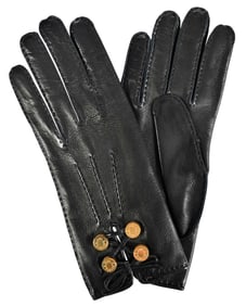 Pair of Hermes Ladies Leather Gloves