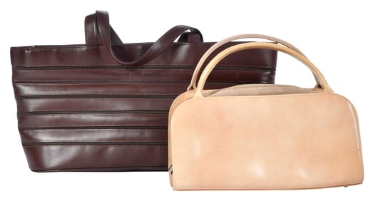 Two Longchamp Leather Handbags