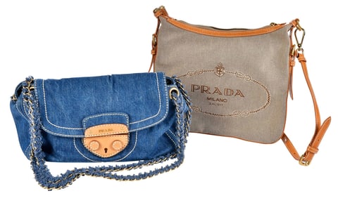 Two Prada Textile Bags