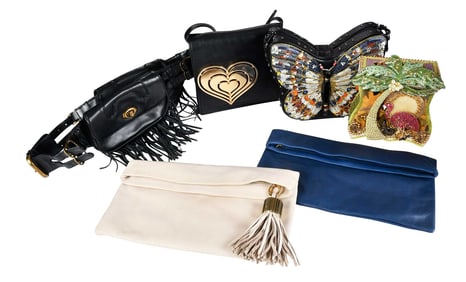 Six Assorted Designer Handbags