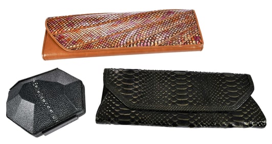 Two Kotur Clutches and Herve Leger Clutch