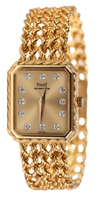 18kt. Piaget Bracelet Watch with Diamonds