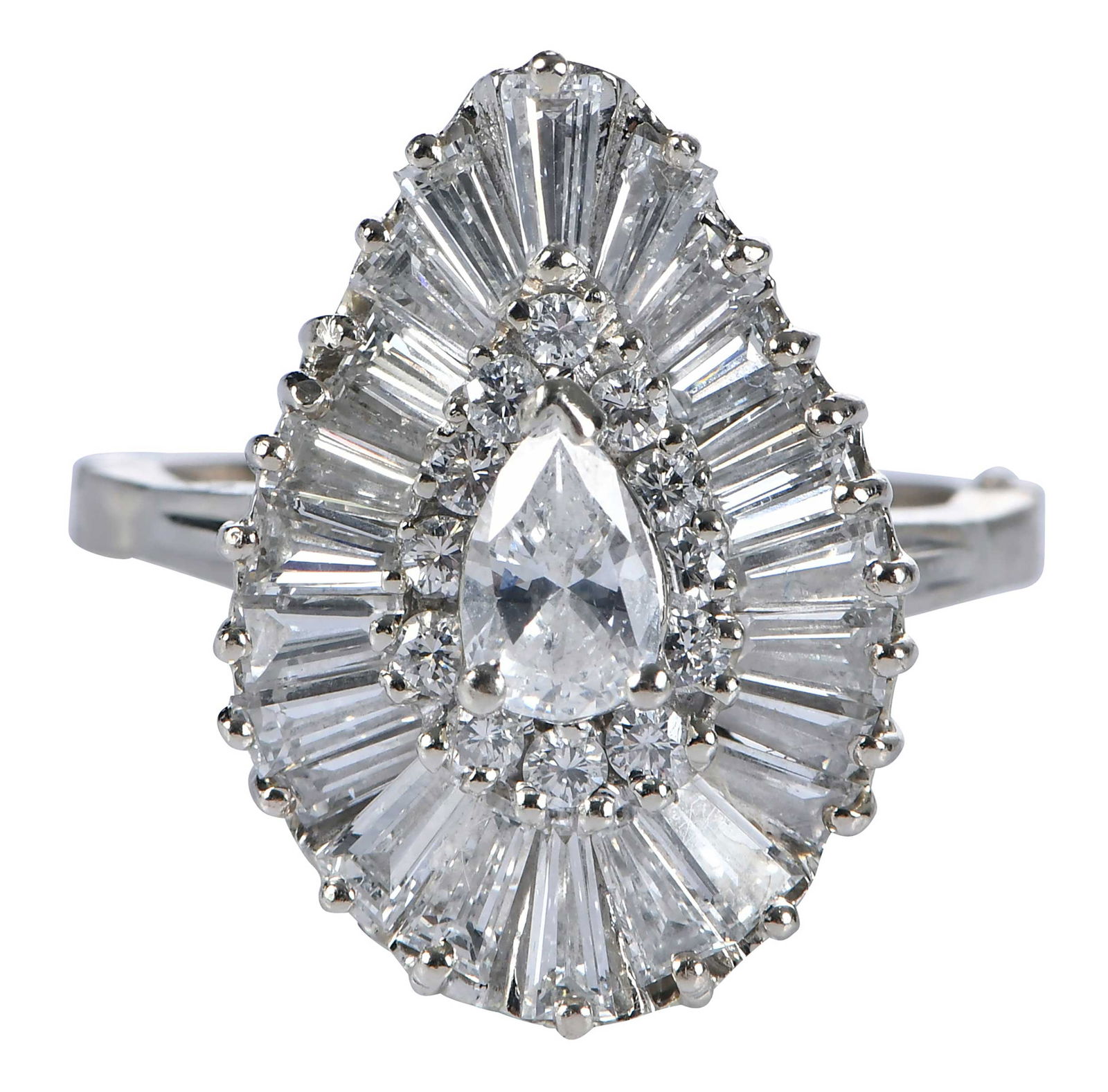 14kt. Diamond Cluster Cocktail Ring (1 of 5)