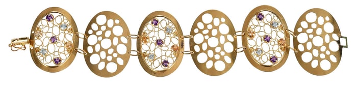 18kt. Multi Gemstone Bracelet