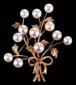 14kt. Cultured Pearl Brooch