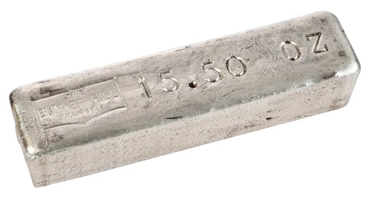 Bunker Hill Company Silver Bar / Ingot, Odd Weight