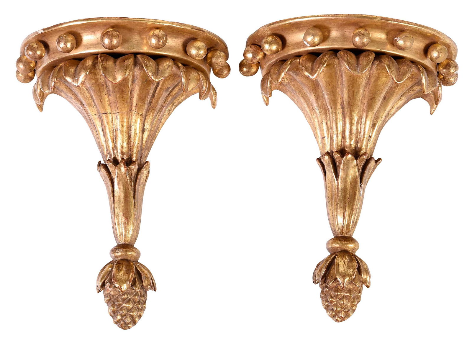 Pair of Gilt Adam or Style Wall Brackets (1 of 7)