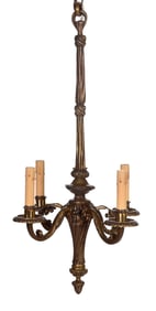 Continental Bronze Four Light Hanging Fixture
