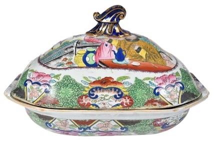 Mason's Ironstone Green Mandarin Lidded Tureen