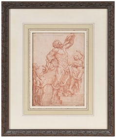 Italian School Drawing, Study of the Laocoon Group