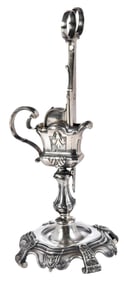 Dutch Silver Candlesnuffer and Stand