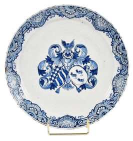 Delft Armorial Plate, for the Dutch Market