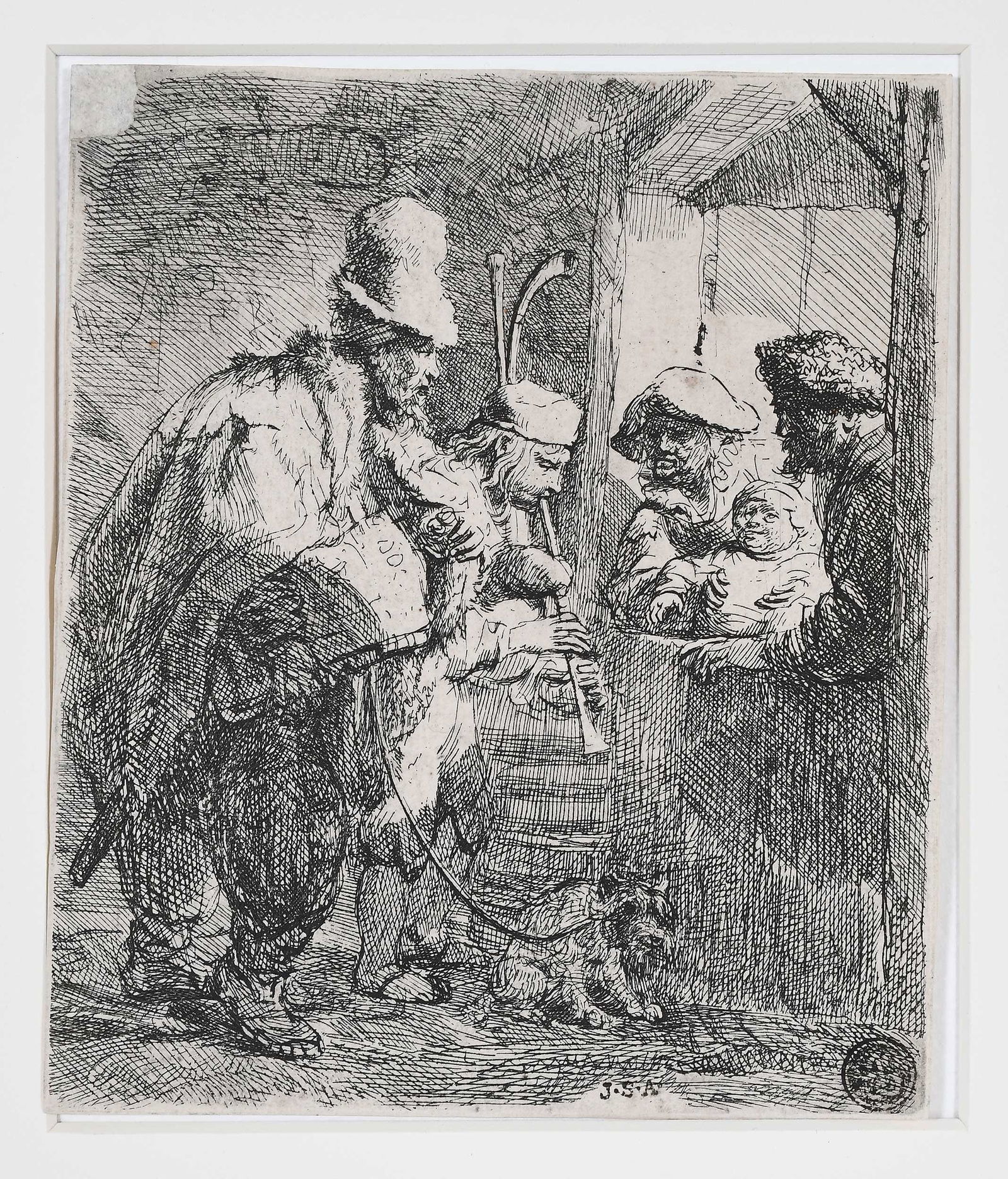 Rembrandt Harmensz van Rijn, Strolling Musicians (1 of 10)