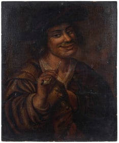 Follower of Hendrick ter Brugghen, Pipe Smoker