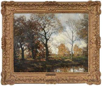 Attributed Arnold Marc Gorter, A Zaan Landscape