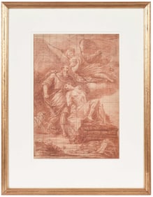 French School Drawing, Abraham and Isaac