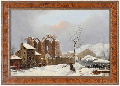 Follower of Jules Cesar Denis van Loo, Winter Landscape