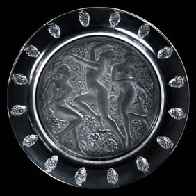 Lalique Cote d'Or Glass Charger