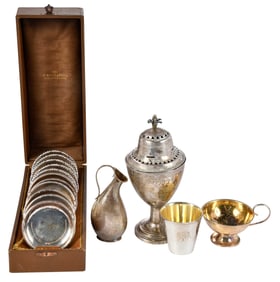 23 Pieces Continental Silver, Most Swedish