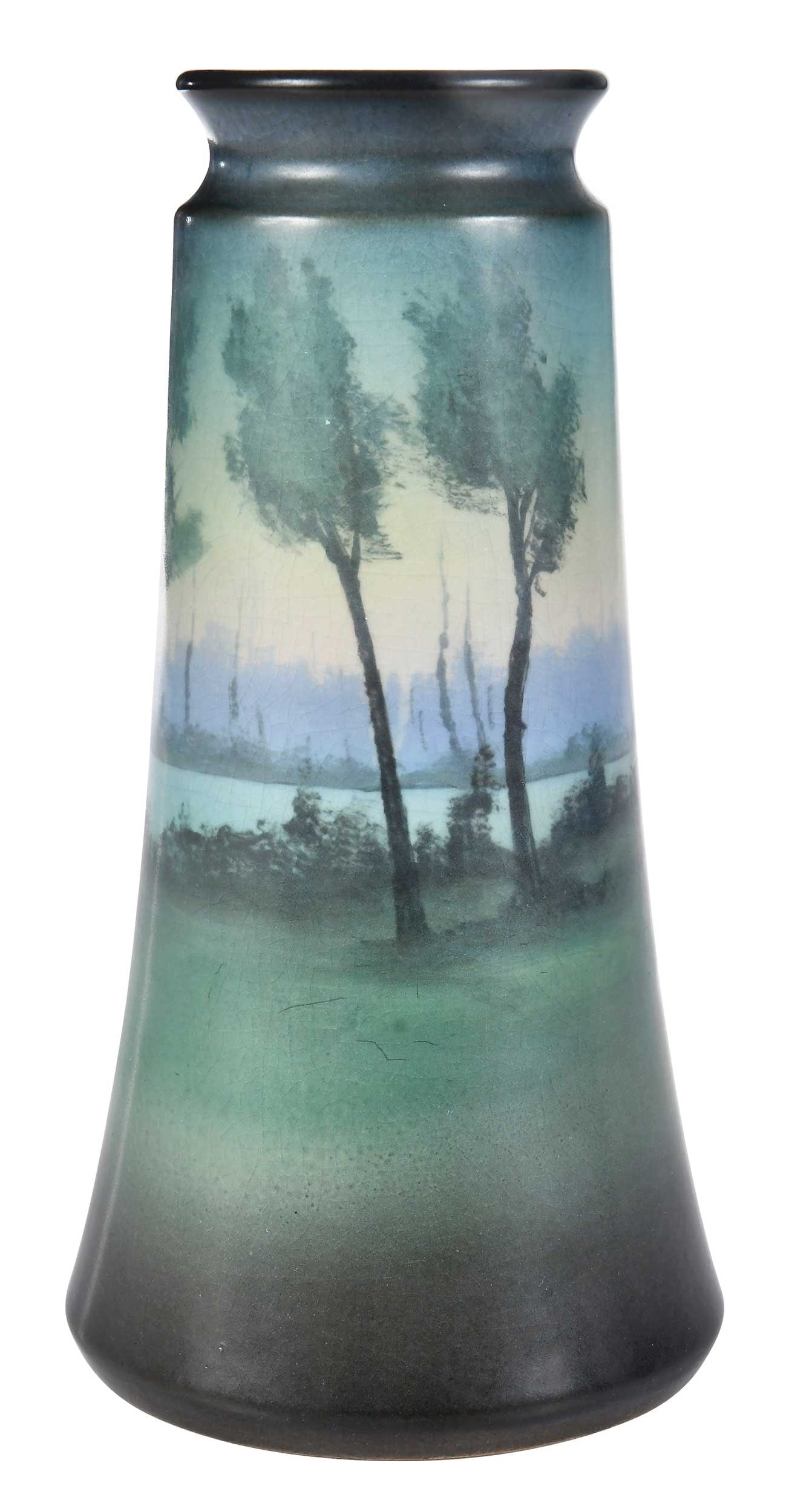 Sallie Coyne Scenic Rookwood Pottery Vase