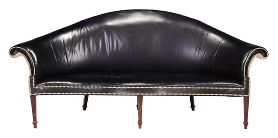 Stockton Johns Family Historic Delaware Federal Mahogany Sofa