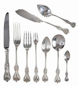 Towle Old Colonial Sterling Flatware, Service for Eight, 72 Pieces