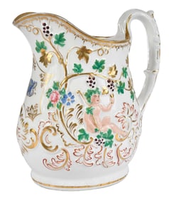 William Boch & Brothers Gilt and Enameled Bacchus Pitcher