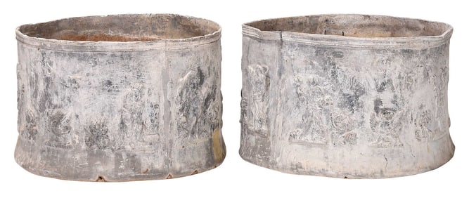 Pair of Lead Garden Cisterns