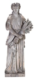 M.J. Seelig & Company Zinc Figure of Autumn