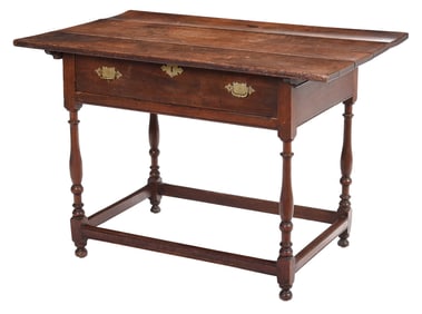 American William and Mary Walnut Tavern Table