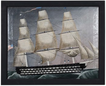 American Folk Art Clipper Ship