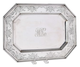 Durgin Sterling Engraved Tray
