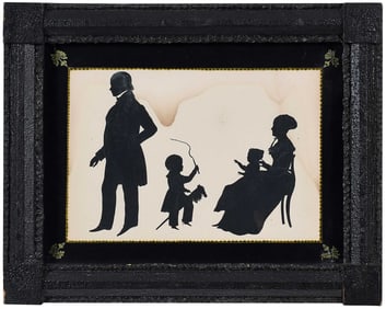 Auguste Edouart Silhouette, Natchez, Mississippi
