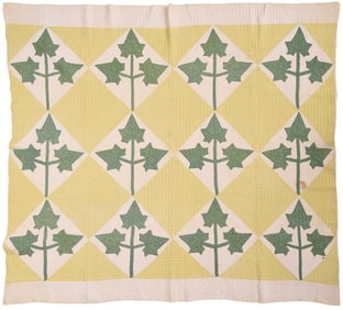 Rare Virginia "Oak Leaf" Quilt, Mary Jane Price Hughes