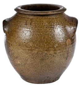 Rare Daniel Haynes Catawba Valley North Carolina Stoneware Jar