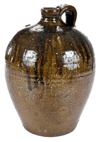 Mystery Inscription Catawba Valley North Carolina Decorated Tally Jug