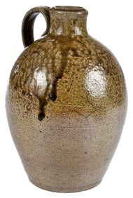 Extremely Rare William L. Hutson North Carolina Stoneware Jug