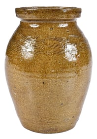 Decorated Ritchie Family Catawba Valley North Carolina Preserve Jar