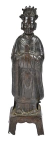 Chinese Bronze Daoist Deity Figure