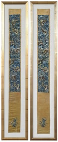 Pair of Embroidered Chinese Panels