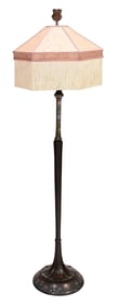 Chinese Bronze and Cloisonne Floor Lamp