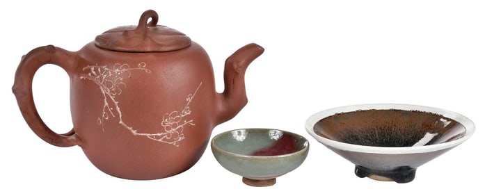Three Chinese Ceramic Table Objects
