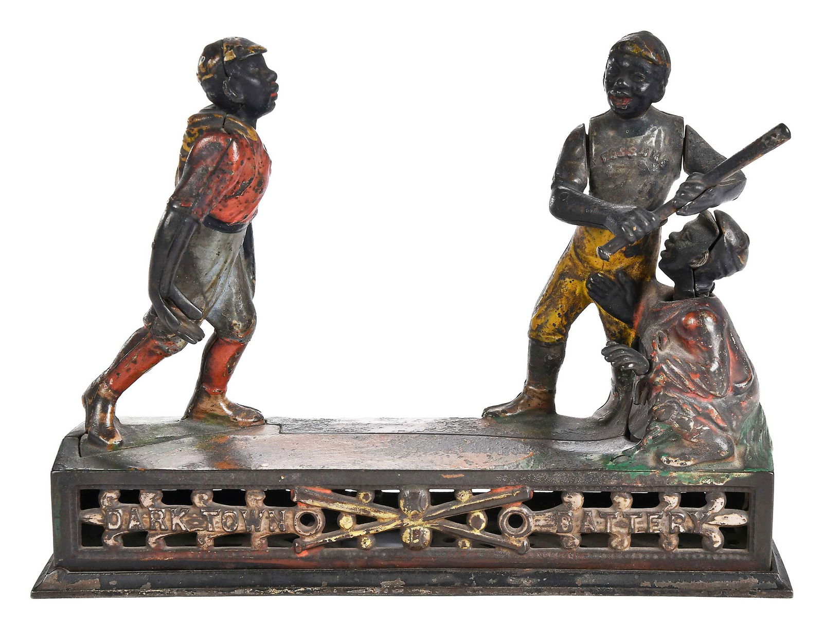 Cast Iron Mechanical Bank "Dark Town Battery"