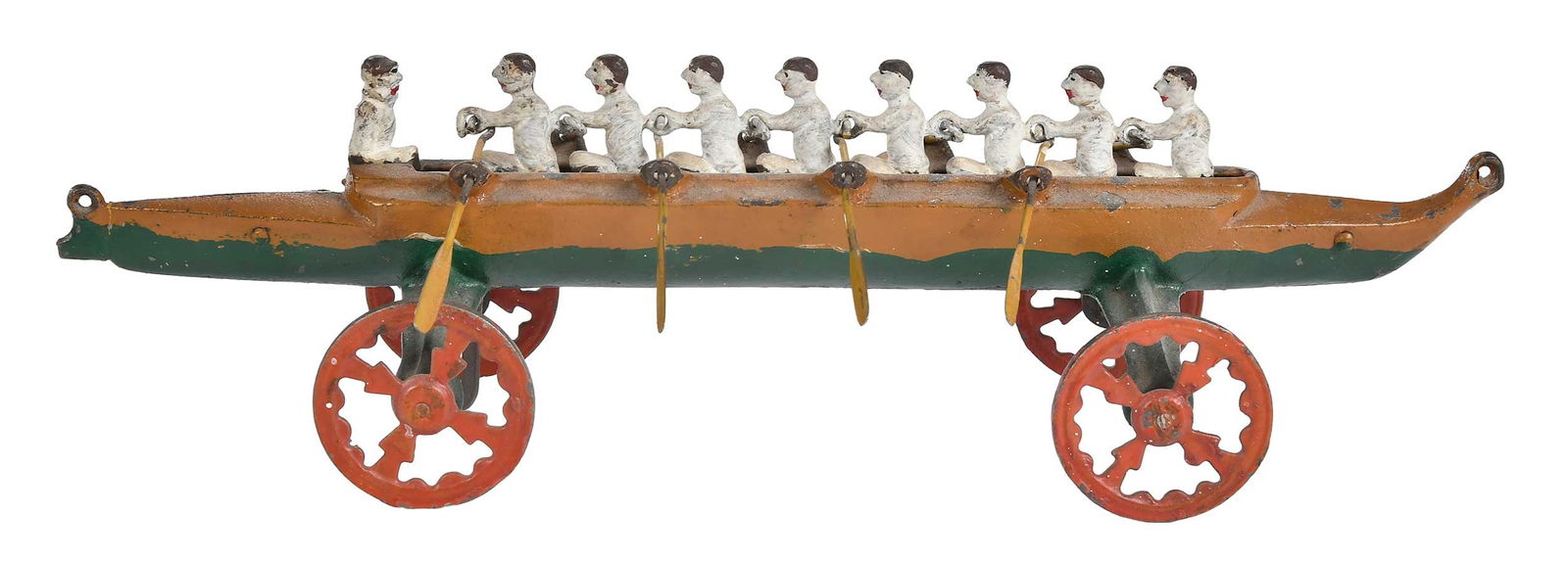 Cast Iron Rowing Scull Pull Toy (1 of 8)