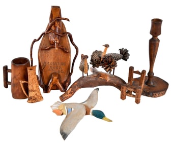 Seven Western North Carolina Folk Art Objects